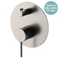 KAYA Diverter Mixer Dress Kit Brushed Nickel Large Round Plate