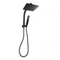 8'' Square Black Shower Station Top Water Inlet