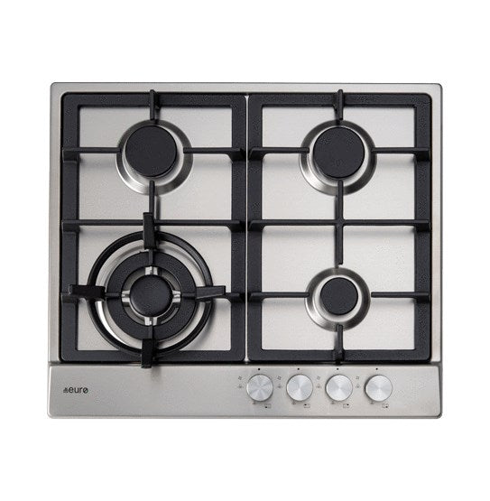 60cm 4 Burner Gas  Cooktop  + Wok burner + Cast + Front knobs + FFD