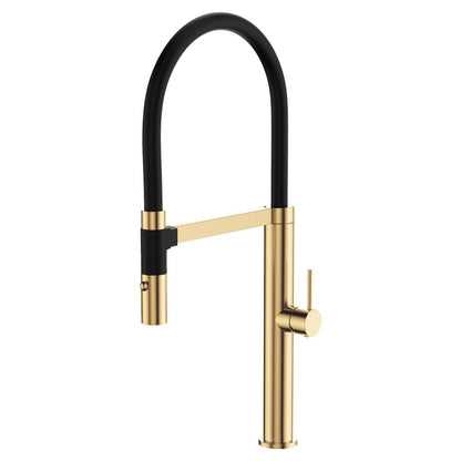 KAYA Pull Down Sink Mixer Urban Brass