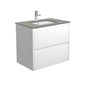 SARAH DOVE GREY AMATO 750 Satin White Vanity Wall Hung 1TH