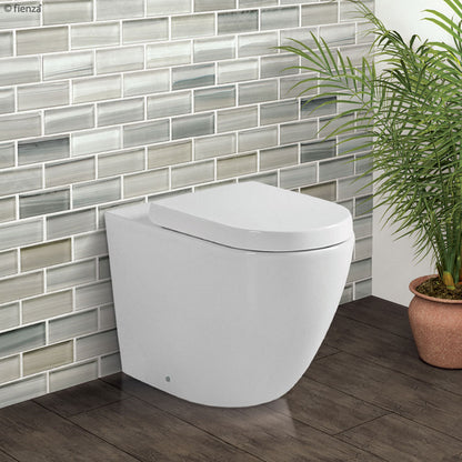 Koko Gloss White Wall-Faced Toilet Suite