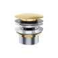 Pull Out Pop Up Bath Waste 40mm Urban Brass with Overflow 55mm Thread Length