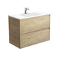 VANESSA AMATO 900 SCANDI OAK Vanity Wall Hung 1TH