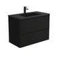 MONTANA AMATO 900 Matte Black Vanity Wall Hung 1TH