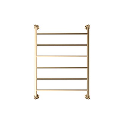LILLIAN Heated Towel Rail 6080 Urban Brass (6 Bars) 600x808x95mm