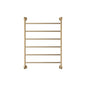 LILLIAN Heated Towel Rail 6080 Urban Brass (6 Bars) 600x808x95mm
