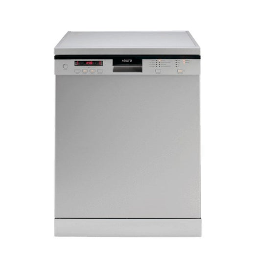 60cm Freestanding Dishwasher, 14 Place Settings, LED Display, 5 Wash Programs,
Adjustable Utensil Rack, Telescopic Guides, Concealed Heating Element, Overflow
Safety Device.