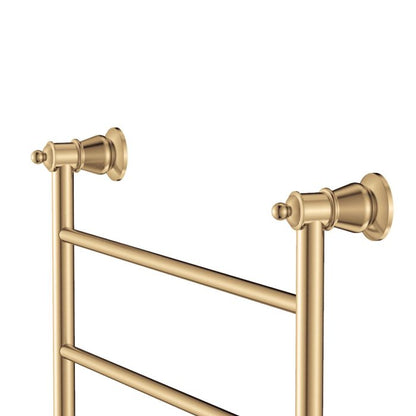 LILLIAN Heated Towel Rail 6080 Urban Brass (6 Bars) 600x808x95mm