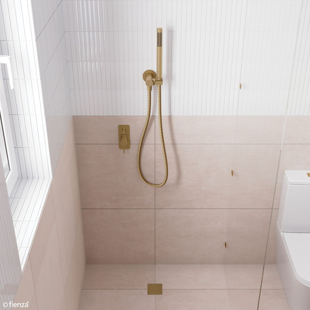 ISABELLA  Hand Shower Round Plate Urban Brass