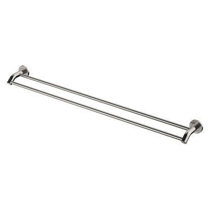 KAYA Double Towel Rail 900mm Brushed Nickel