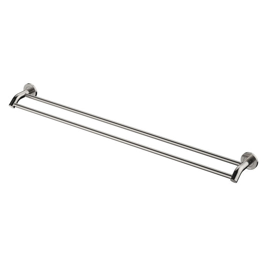 KAYA Double Towel Rail 900mm Brushed Nickel