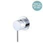 KAYA Wall Mixer Dress Kit Chrome Small Round Plate