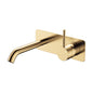 KAYA UP Basin/Bath Mixer 160mm Outlet Set Urban Brass Soft Square Plate