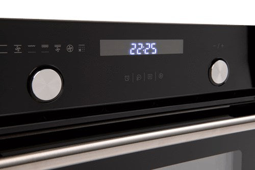 60cm Pyrolytic cleaning oven, 10 x Multifunction Programmable Touch Contr ol LED Clock 1 x Telescopic,  Push in Control Knobs