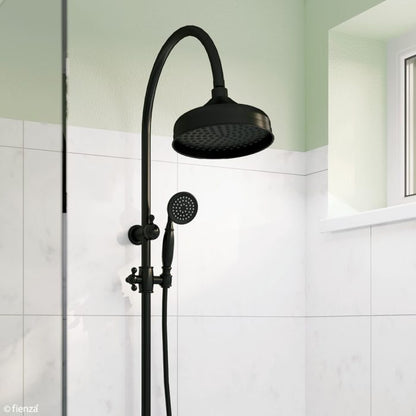 LILLIAN Twin Shower Matte Black