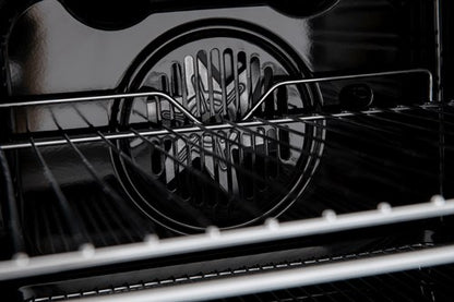 60cm/w x 88cm/h , Double Oven , Top Oven, 4 x function 40ltr Gross capacity,Bottom Oven, 8 x function 61tr Gross capacity Programmable Timer Touch Clock