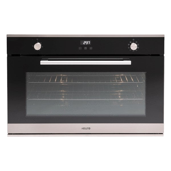 90cm x 60cm, Giant Oven 9 x Multifunction Programmable Touch LED Clock timer, Large 109ltr gross capacity , 1 x telescopic runner
