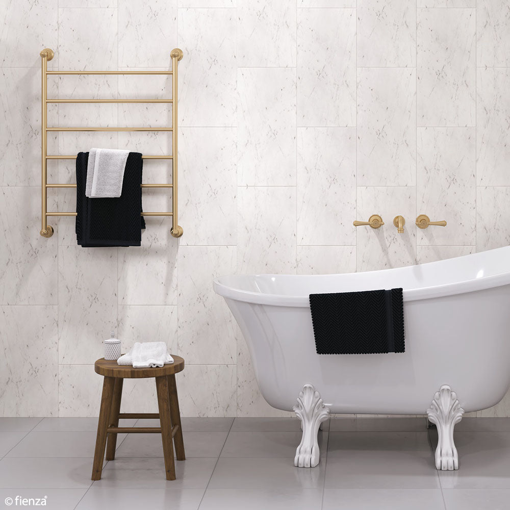 LILLIAN Heated Towel Rail 6080 Urban Brass (6 Bars) 600x808x95mm