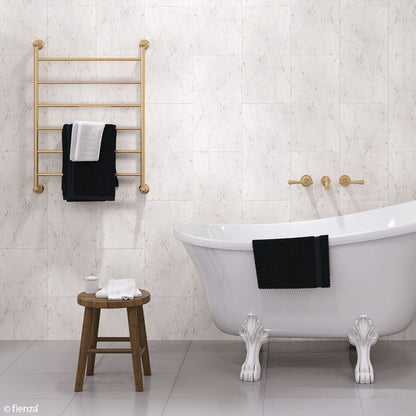 LILLIAN Heated Towel Rail 6080 Urban Brass (6 Bars) 600x808x95mm