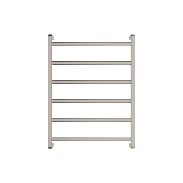 KOKO Heated Towel Rail 6080 Brushed Nickel (6 Bars) 600x800x100mm