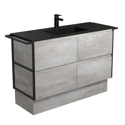 MONTANA AMATO 1200 INDUSTRIAL Vanity Twin Towel Rails On Kick 1TH