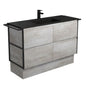 MONTANA AMATO 1200 INDUSTRIAL Vanity Twin Towel Rails On Kick 1TH