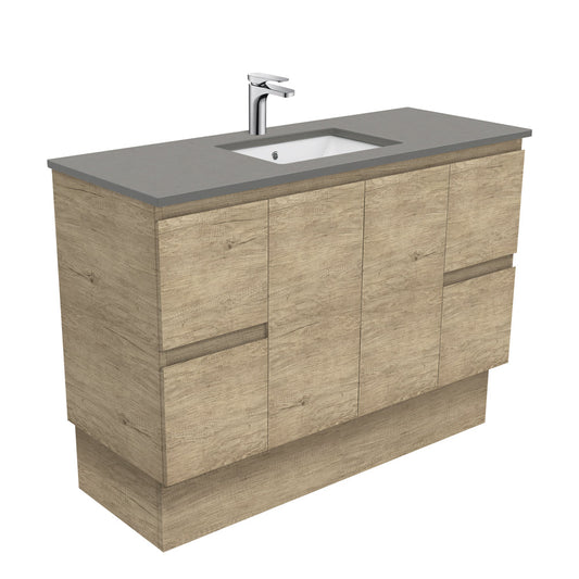 SARAH DOVE GREY 1200 Edge SCANDI OAK Cab on Kick 1TH