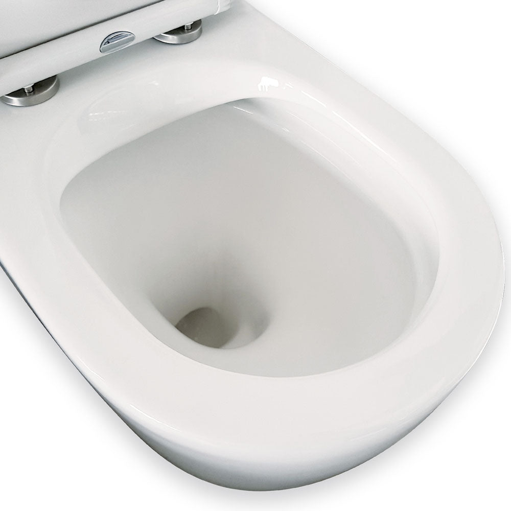 Koko Back-to-Wall Toilet Suite, Gloss White