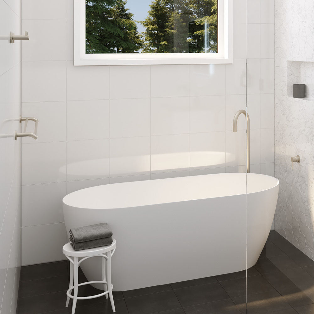 KAYA Double Towel Rail 900mm Brushed Nickel