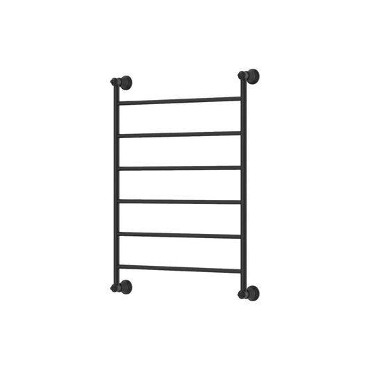 LILLIAN Heated Towel Rail 6080 Matte Black (6 Bars) 600x808x95mm