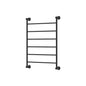 LILLIAN Heated Towel Rail 6080 Matte Black (6 Bars) 600x808x95mm