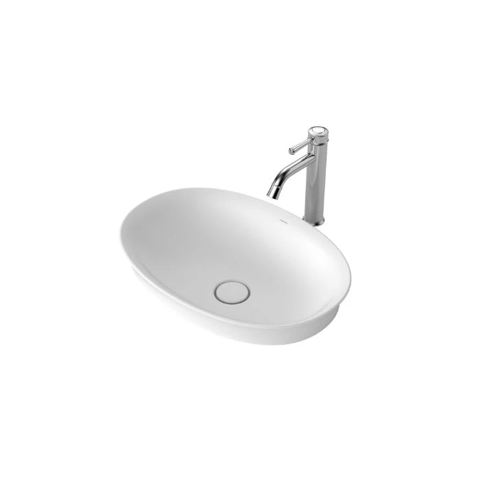 Caroma Riviere Inset Basin (No Tap Hole) Matte White