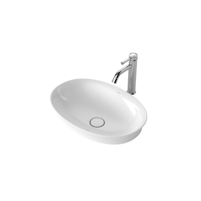 Caroma Riviere Inset Basin (No Tap Hole) Gloss White