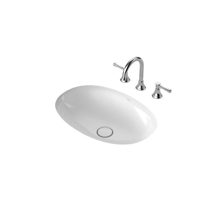 Caroma Riviere Under Counter Basin (No Tap Hole) Gloss White