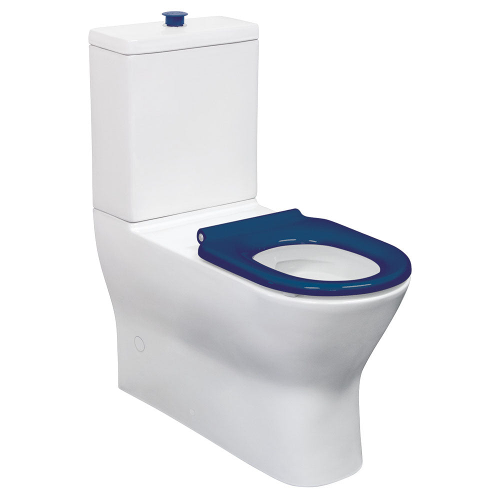Delta Care Back-to-Wall Toilet Suite, Blue Seat