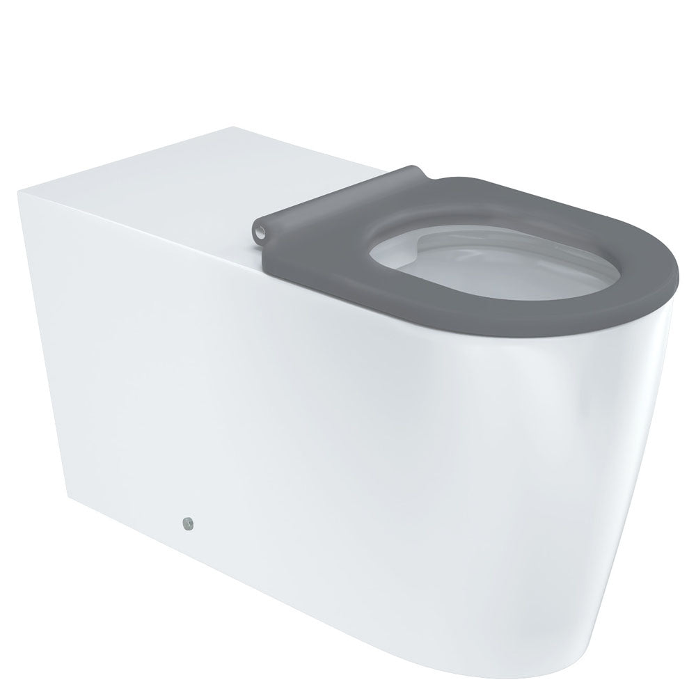 Isabella Care Wall-Faced Toilet Suite, Grey Seat