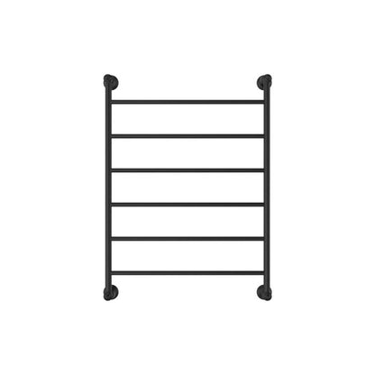 LILLIAN Heated Towel Rail 6080 Matte Black (6 Bars) 600x808x95mm
