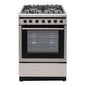60cm Freestanding Cooker 9 function electric Oven 120 minute auto stop timer     4 x Burner Gas Cooktop bottom storage compartment