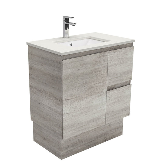 Sarah Roman Sand Undermount 750 Edge Industrial Vanity on Kick