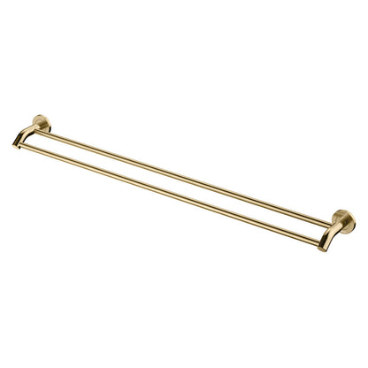 KAYA Double Towel Rail 900mm Urban Brass