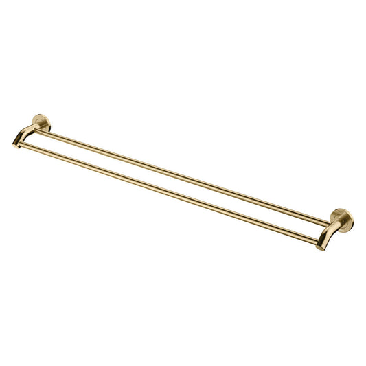 KAYA Double Towel Rail 900mm Urban Brass