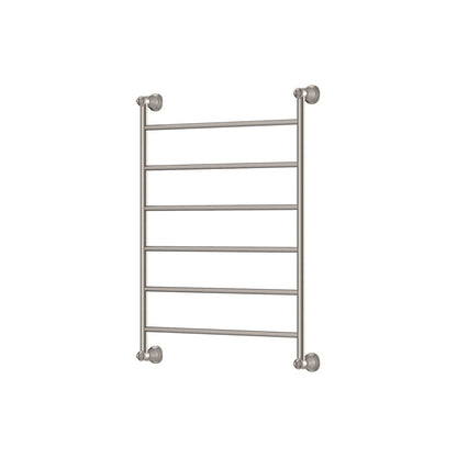 LILLIAN Heated Towel Rail 6080 Brushed Nickel (6 Bars) 600x808x95mm