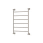 LILLIAN Heated Towel Rail 6080 Brushed Nickel (6 Bars) 600x808x95mm