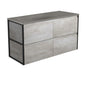 SATORI AMATO 1200 INDUSTRIAL Vanity with Satin Black Frames Wall Hung
