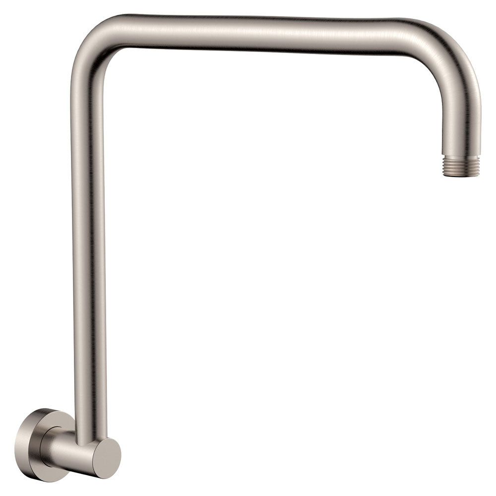 Round Gooseneck Shower Arm Brushed Nickel