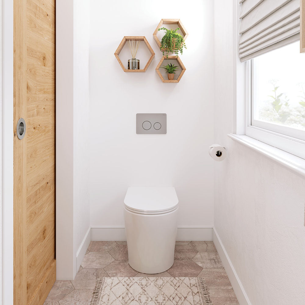 Isabella Wall-Faced Toilet Suite, Slim Seat
