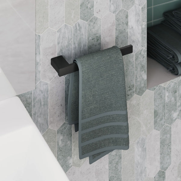 Tono Hand Towel Rail, Matte Black