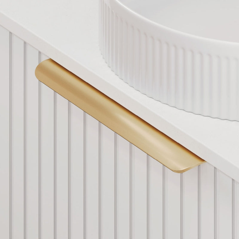Edge 200mm Round Handle, Brushed Gold