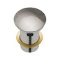 BASIN WASTE Dome Pop Up 32x70mm with Overflow Brushed Nickel
